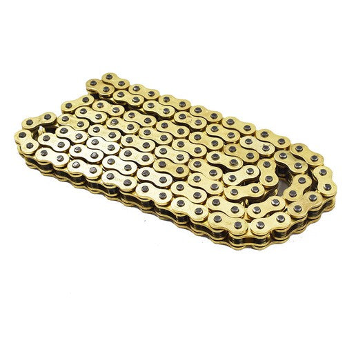 Solid Spare O-Ring Drive Chain Gold Color 520 x114 ATV Motorcycle 520 Pitch 114 Links