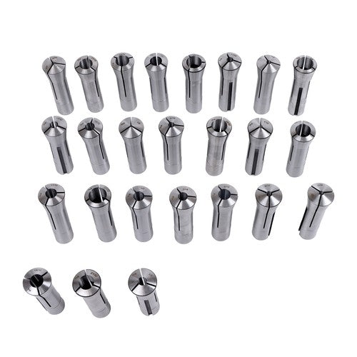 Solid Spare 0.0005" TIR R8 Collet Set 25pc - Ultra Precision Round Tools