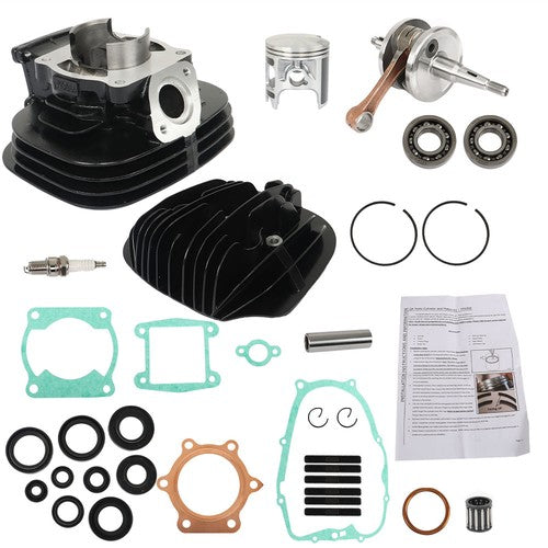 Solid Spare For Yamaha Blaster 200 Piston Cylinder Crank Motor Rebuild Gasket Kit 1988-2006