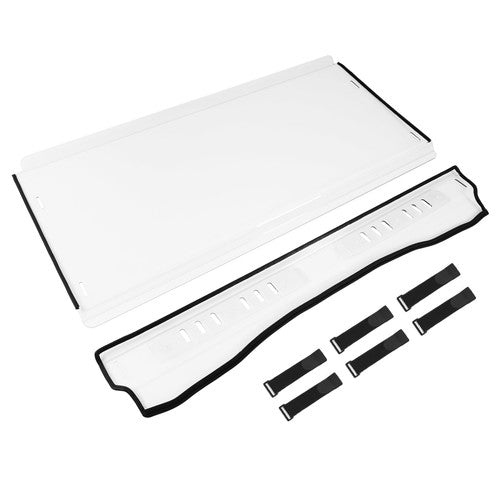 Solid Spare 3-IN-1 Flip Front Clear Windshield Windscreen Vented For Kawasaki Mule Pro FXT