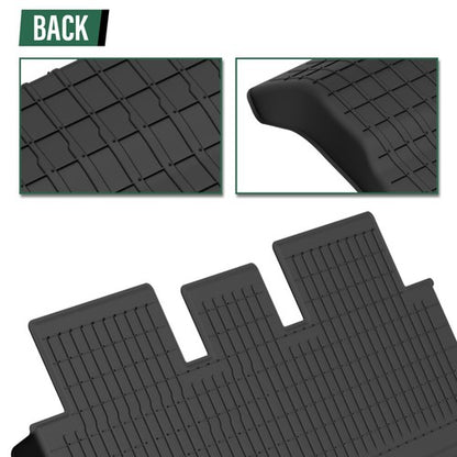 Solid Spare TPE Floor Mats Liners Fit For 2024-2025 Tesla Model 3 Highland All-Weather