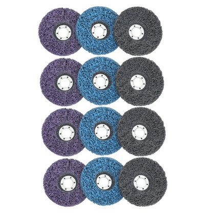 Solid Spare Diamond Grinding Discs 4 pieces each in blue, purple 12 Packs of 4-1/2' x 7/8'