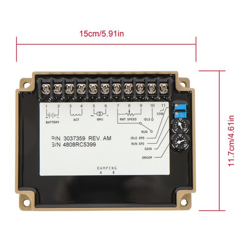 Solid Spare Generator Electronic Engine Speed Controller/Governor For Cummins 3037359 AVR