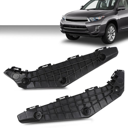 Solid Spare Fit For 2011-2013 Toyota Highlander Front Bumper Retainer Bracket Left+Right