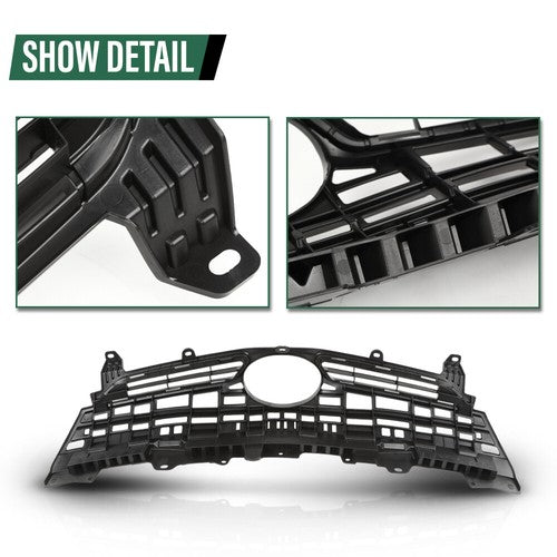 Solid Spare Front Bumper Grille Upper Grill Black Fit For 2012-2015 Toyota Prius/Plug-In