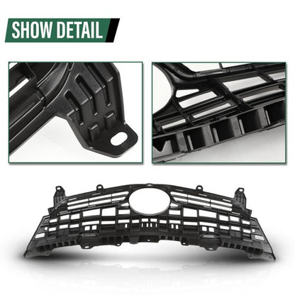 Solid Spare Front Bumper Grille Upper Grill Black Fit For 2012-2015 Toyota Prius/Plug-In