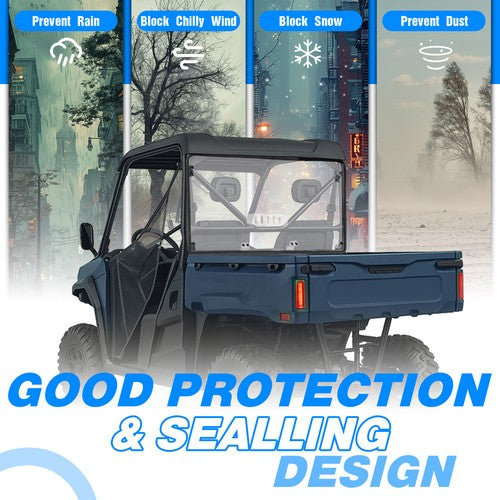 Solid Spare Rear Windscreen Windshield Back Window For CF MOTO UForce 600 2021-2025 Clear