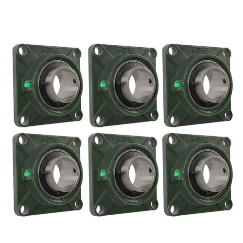 Solid Spare 6 Pcs Self-Aligning UCF212-39 Pillow Block Bearing Solid Base 2-7/16" Bore