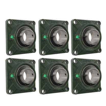 Solid Spare 6 Pcs Self-Aligning UCF212-39 Pillow Block Bearing Solid Base 2-7/16" Bore