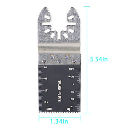 Solid Spare 20 Pcs 35-89mm Bi-Metal Oscillating Multi Tool Saw Blades Wood Metal Cut Cutter
