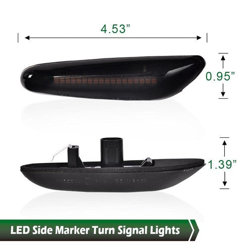 Solid Spare LED Side Marker Light Sequential Turn Signal Fit For BMW X1 X3 325i 328i 335i