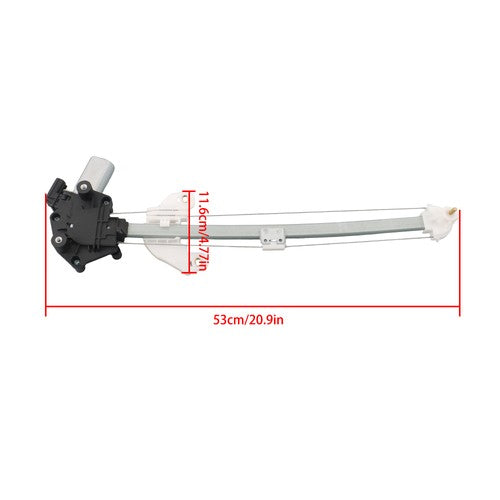 Solid Spare 751-609 For Honda Civic 2021-2016 Rear Right Power Window Regulator w/ Motor