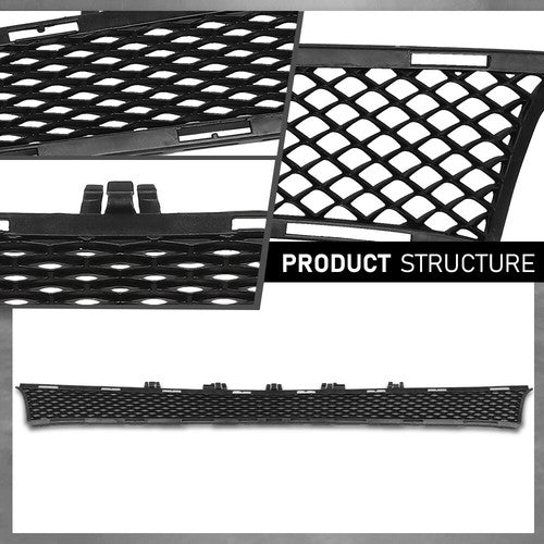 Solid Spare Front Bumper Center Mesh Grille Fit For 17-20 Mercedes-Benz E300 E350 E400 E450
