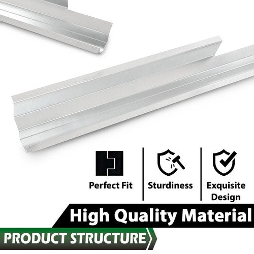Solid Spare Slip-on Rocker Panel Left & Right Fit For 84-01 Jeep Cherokee Wagoneer 4-Door