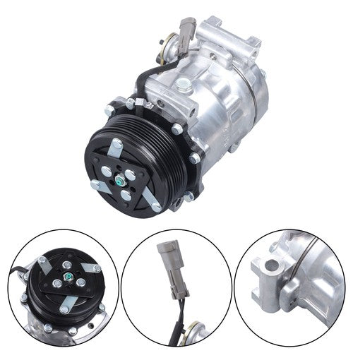 Solid Spare A/C Compressor HT6 Compressor Fit for GMC Yukon C1500 K1500 1996 1997 1998 1999