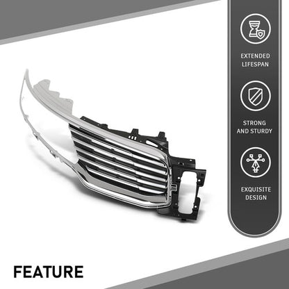 Solid Spare Front Upper Grille Insert Chrome Right Fit For 2016-2018 Lincoln MKX FO1200597