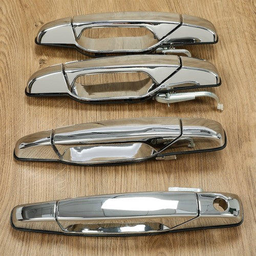Solid Spare 4x Chrome Door Handles Left&Right For GMC Chevy Tahoe Yukon Sierra Denali 07-13