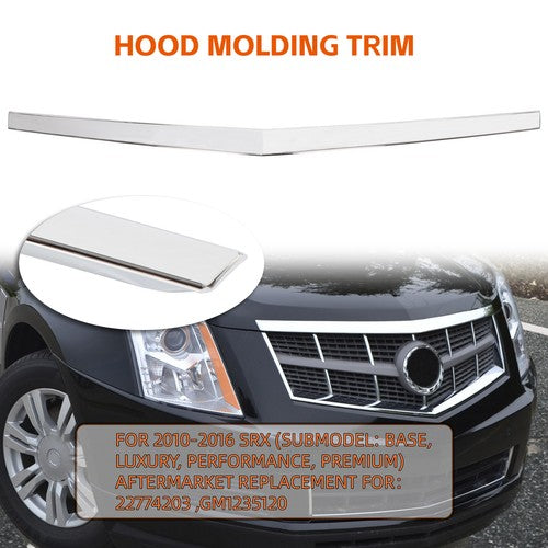 Solid Spare Chrome Hood Molding Trim Moulding For Cadillac SRX 2010-2016 Replace 22774203