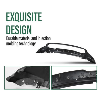 Solid Spare Fit For 2014-2022 Jeep Grand Cherokee Front Lower Bumper Cover Fascia 5XV45TZZAA