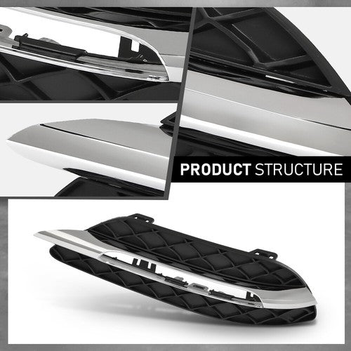 Solid Spare Fit For 2012-2015 Mercedes Benz C-Class Daytime Running Light Cover Left Side