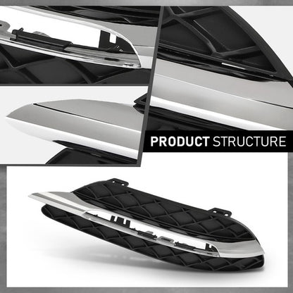Solid Spare Fit For 2012-2015 Mercedes Benz C-Class Daytime Running Light Cover Left Side