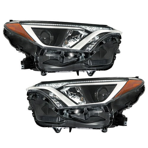Solid Spare Headlights Halogen For Toyota Rav4 2016 2017 18 Tube Bar Driver+Passenger Side
