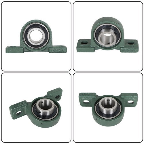Solid Spare 2Piece UCP208-24 Solid Base Pillow Block Bearing 1-1/2 Bore Self Aligning 2 Bolt