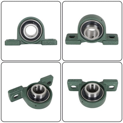 Solid Spare 2Piece UCP208-24 Solid Base Pillow Block Bearing 1-1/2 Bore Self Aligning 2 Bolt
