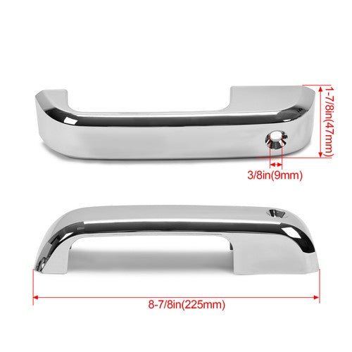 Solid Spare 4x Chrome Door Handle Cover Cap Trim Kit No SMKH For 2017-2020 Ford F-250/F-350