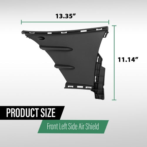 Solid Spare Fit For 2019-2022 Mercedes-Benz A220/A35 AMG Front Left Side Bumper Air Shield