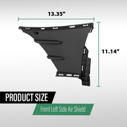Solid Spare Fit For 2019-2022 Mercedes-Benz A220/A35 AMG Front Left Side Bumper Air Shield