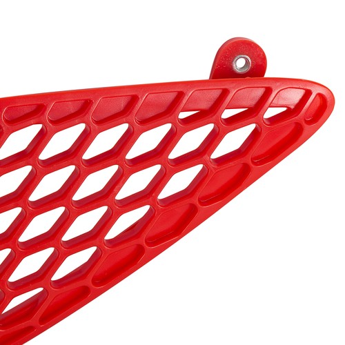 Solid Spare 3Pcs Red Hood Bezel Insert Trims For 2015-20 Dodge Charger 68202462AD 68202581AC