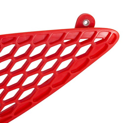 Solid Spare 3Pcs Red Hood Bezel Insert Trims For 2015-20 Dodge Charger 68202462AD 68202581AC