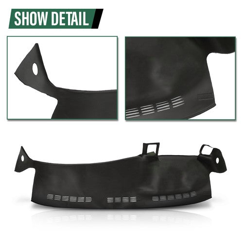 Solid Spare Fit For 99-06 Silverado Sierra TPE Dash Board Cover Dashboard Overlay Gray
