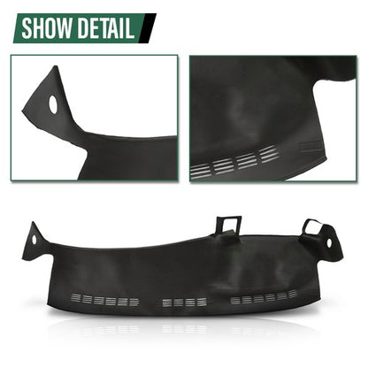 Solid Spare Fit For 99-06 Silverado Sierra TPE Dash Board Cover Dashboard Overlay Gray