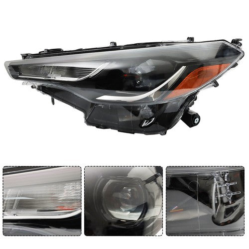 Solid Spare Left Side For Toyota Corolla Cross L/LE 2022 2023 Headlight Headlamp Clear Front