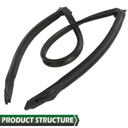 Solid Spare New Weather Strip Seal Full Weatherstrip Kit Fit For 84-89 Corvette C4 Coupe
