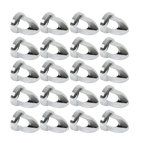 Solid Spare 33mm Chrome Semi TrucK Lug Nut Covers PUSH ON ABS Plastic 20 Pack
