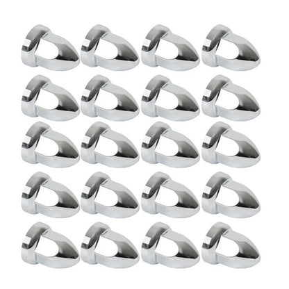 Solid Spare 33mm Chrome Semi TrucK Lug Nut Covers PUSH ON ABS Plastic 20 Pack