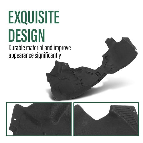 Solid Spare Front Fender Liner Inner Splash Shield Right Fit For 2017-2024 Porsche Macan