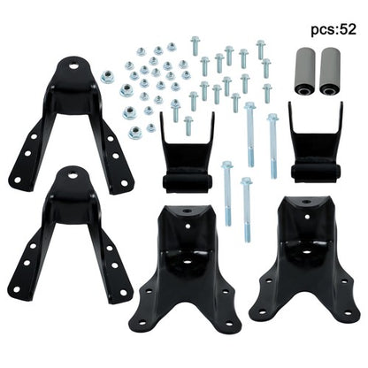 Solid Spare For Ford F250 F350 83-97 Left & Right Rear Leaf Spring Hanger Bracket Shackle