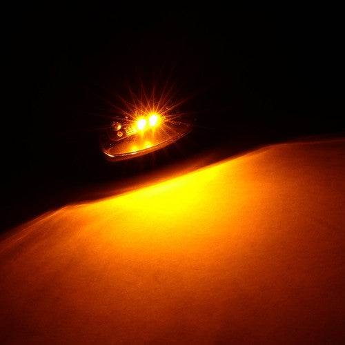 Solid Spare For Chevy Silverado GMC 2500HD 3500HD 2015-2019 Amber Cab Roof Marker LED Lights