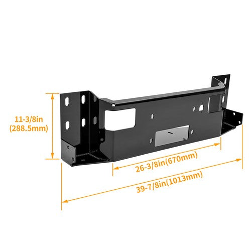 Solid Spare Front Bumper Winch Mount Plate For GMC Sierra 1500 2500 3500 HD Classic limited