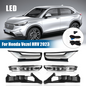 For Honda HR-V HRV 2022 2023 2024 LED Fog Lights Lamps Set W/DRL Left & Right