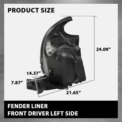 Solid Spare Front Fender Liner Rear Section Left Side Fit For 10-16 Mercedes-Benz E Class