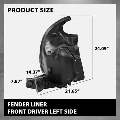 Solid Spare Front Fender Liner Rear Section Left Side Fit For 10-16 Mercedes-Benz E Class