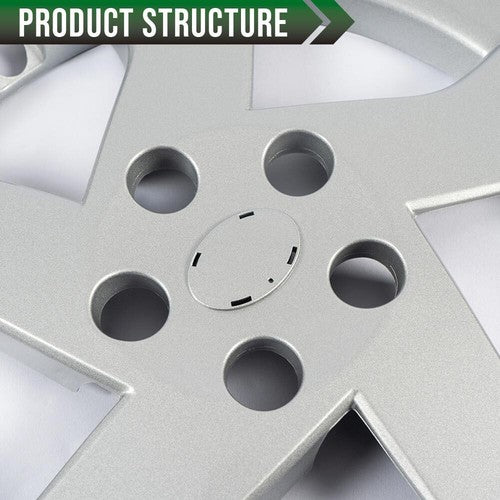 Solid Spare Fit For 2010-2015 Toyota Prius 15" Wheel Covers Hub Caps Full Rim Snap on Hubs