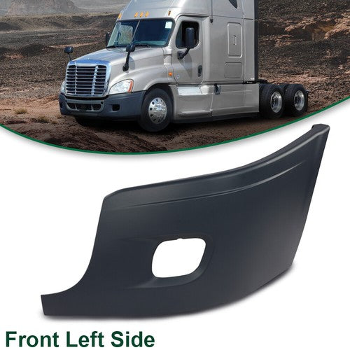 Solid Spare Fit For 2008-2017 Freightliner Cascadia Front Bumper End Cover Left Driver Side