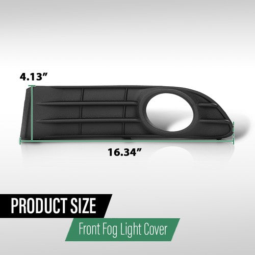 Solid Spare Fog Light Cover Bezel Trim Left+Right Side Fit For 2008-2012 Volvo S40 V50 S50
