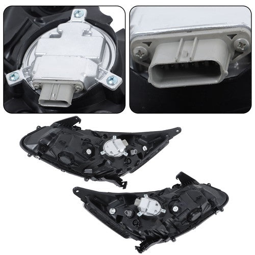 Solid Spare LED For Honda Accord Sedan 2016-2017 Projector Headlights Assembly Set Chrome